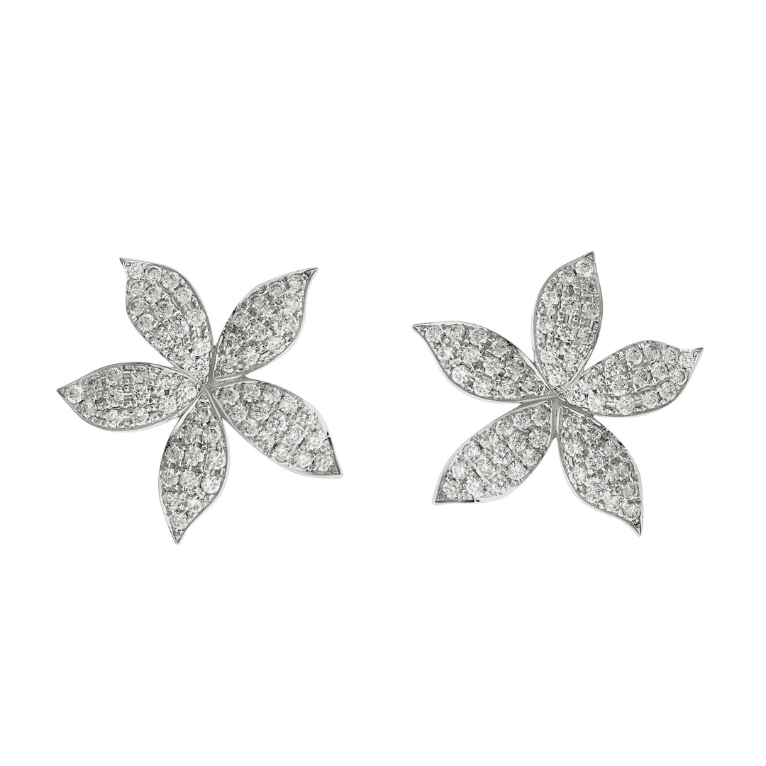 Blossom Studs Pavé W-D-L, Earrings, Ileana Makri