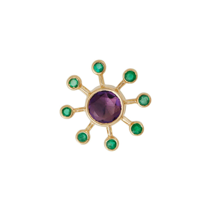 Amethyst Blossom Studs Y-EM - Florescence - Ileana Makri store