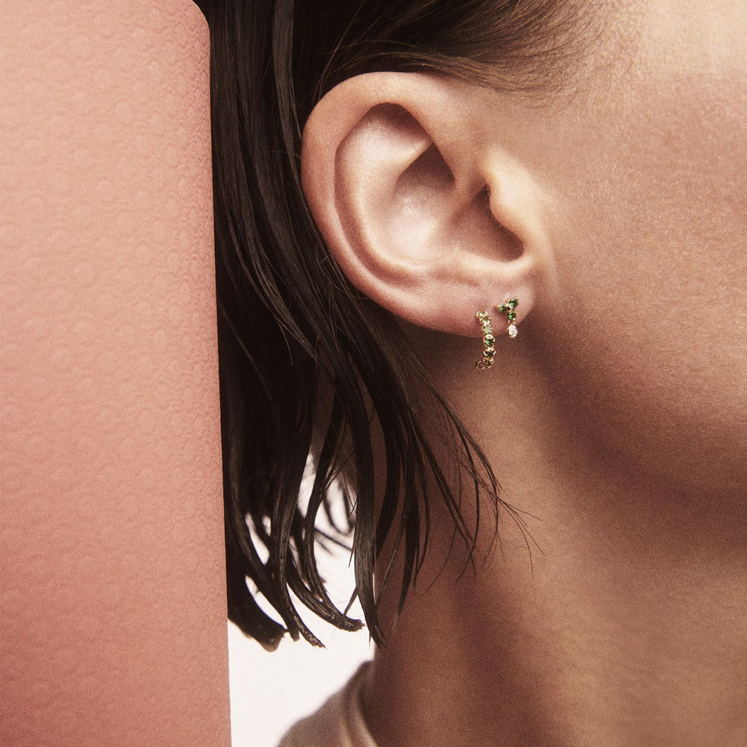 Ava Emerald Earring, PaMo-Earrings, Ileana Makri