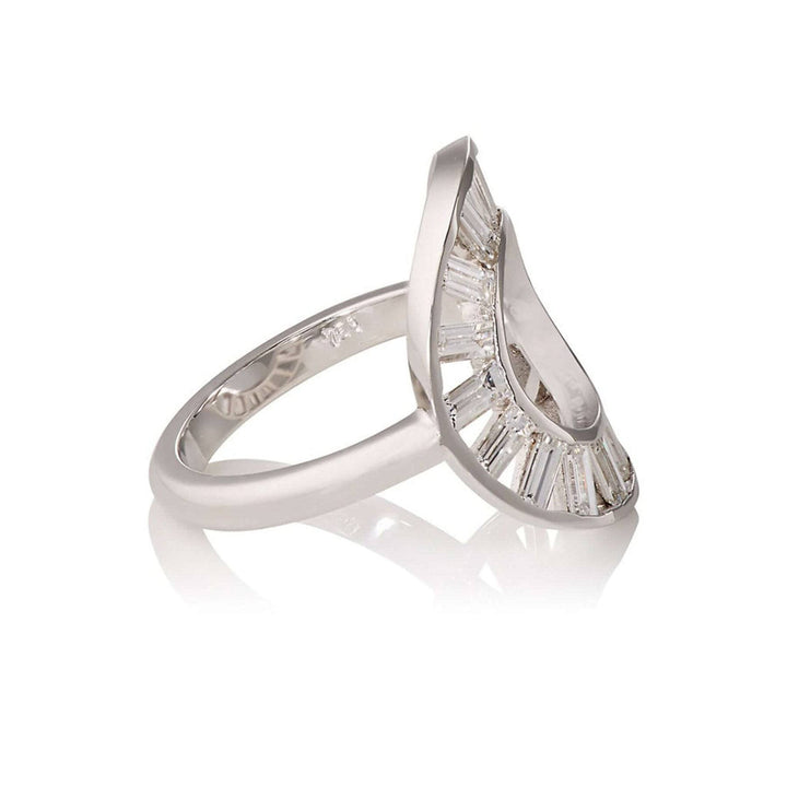 Baguette Circle Ring W-D - THE EDIT - Ileana Makri store