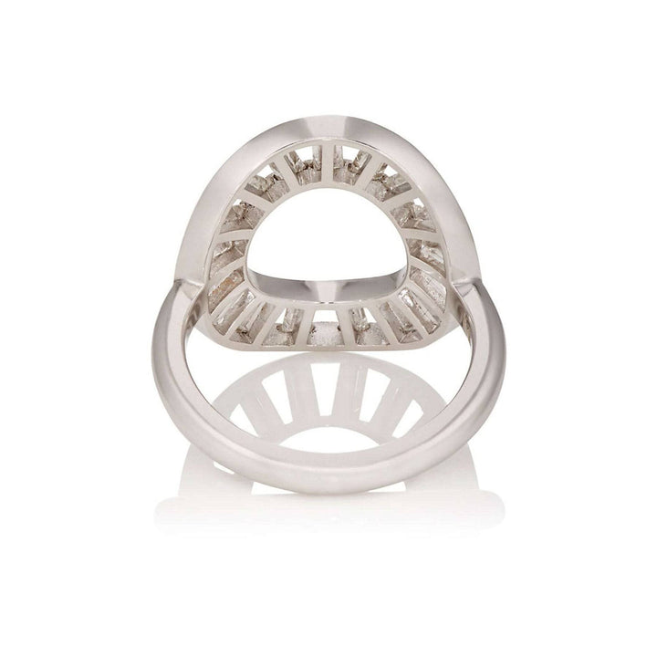 Baguette Circle Ring W-D - THE EDIT - Ileana Makri store