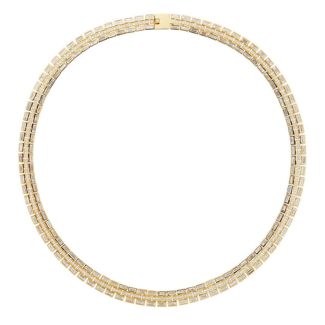 Baguette Dream Collar Necklace - Baguette - Ileana Makri store