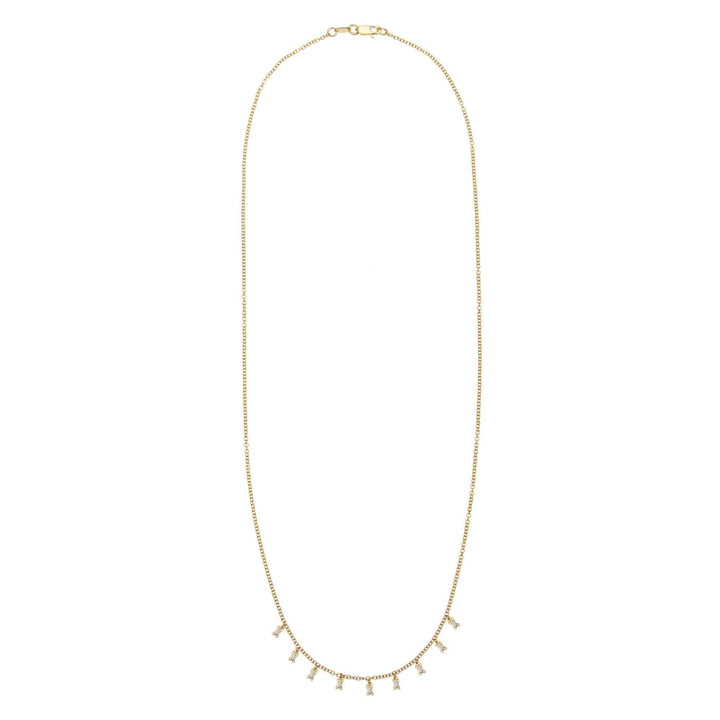 Baguette Drop Necklace Y-D-S - Baguette - Ileana Makri store