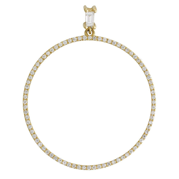Baguette Dangling Hoop Y-D-L - Baguette - Ileana Makri store