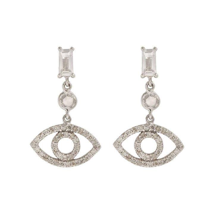 Baguette Empty Eye Earrings - THE EDIT - Ileana Makri store