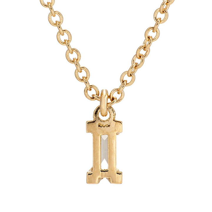 Baguette Single Drop Necklace Y-D - Baguette - Ileana Makri store