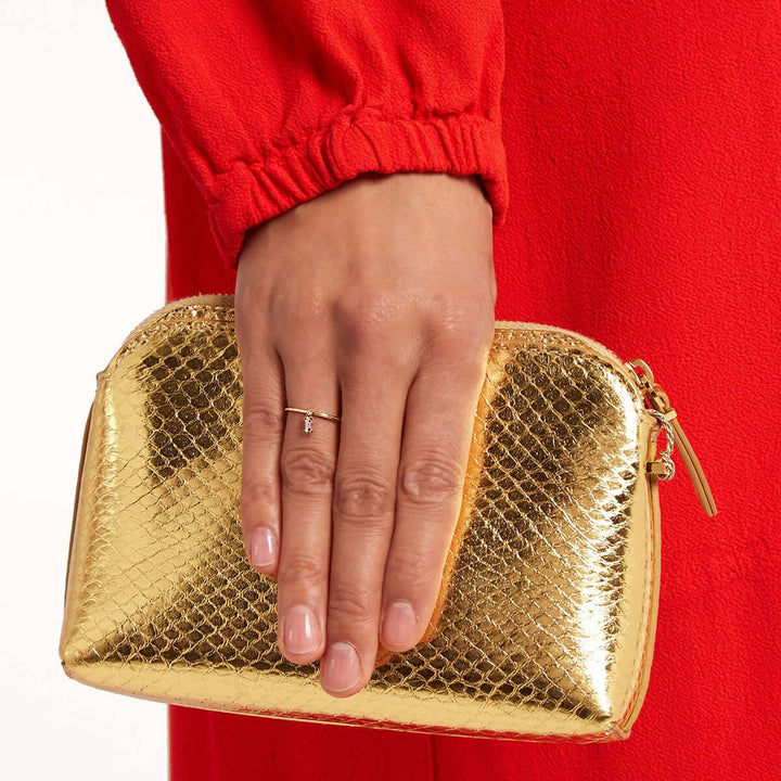 Single Baguette Dangling Ring - M - Baguette - Ileana Makri store