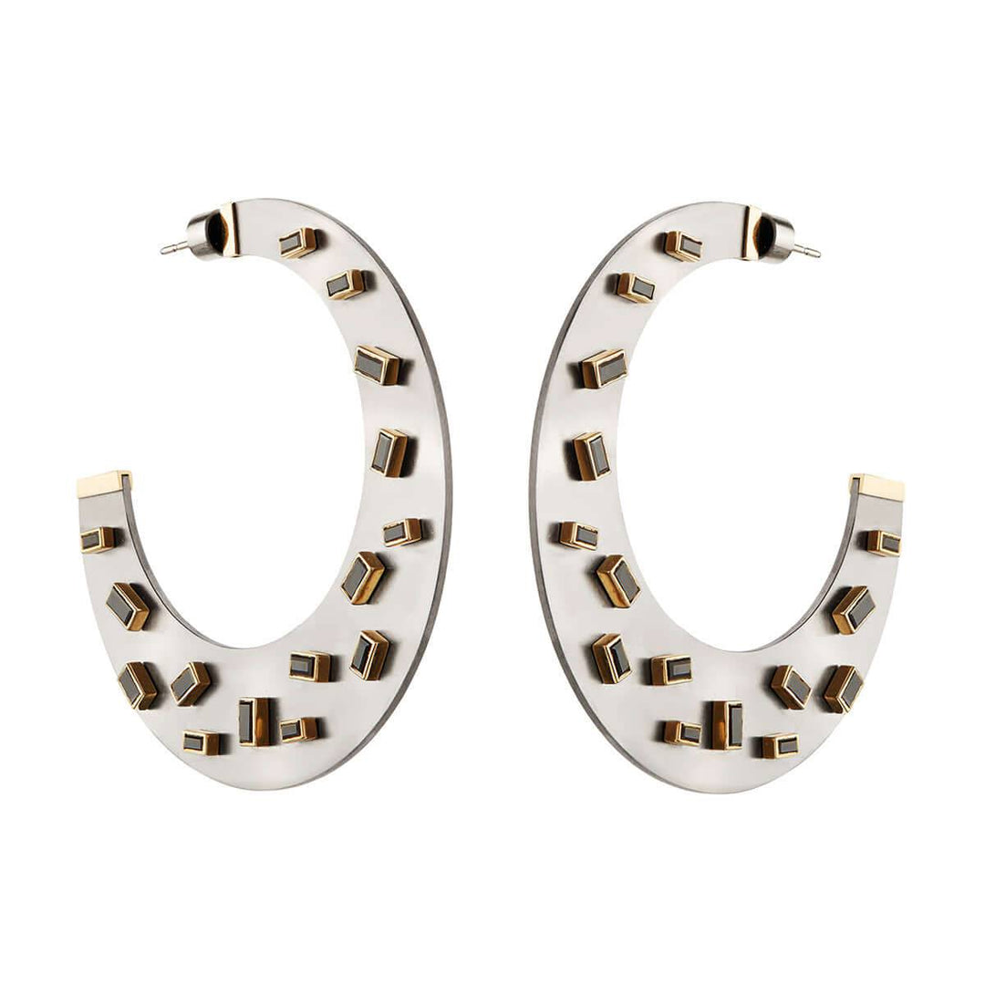 Baguette Sprinkles Ear BD - TITANIUM - Ileana Makri store