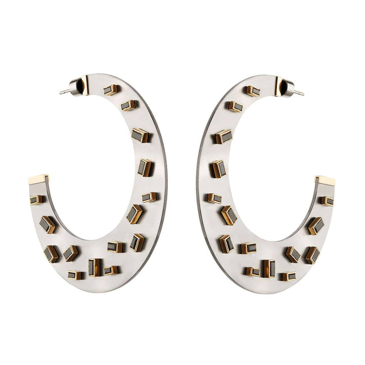 Baguette Sprinkles Ear BD - TITANIUM - Ileana Makri store