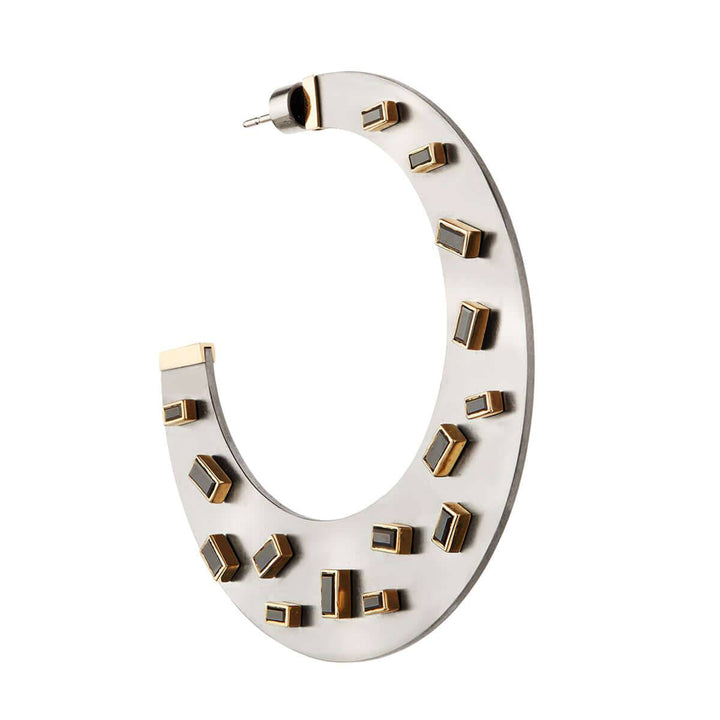 Baguette Sprinkles Ear BD - TITANIUM - Ileana Makri store