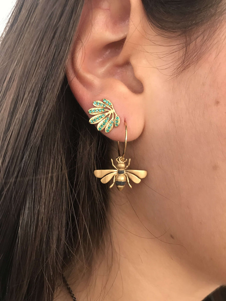 Bee Mini Hoops - Eye M Jungle - Ileana Makri store