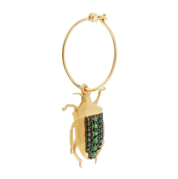 Beetle Mini Hoops Green - Eye M Jungle - Ileana Makri store