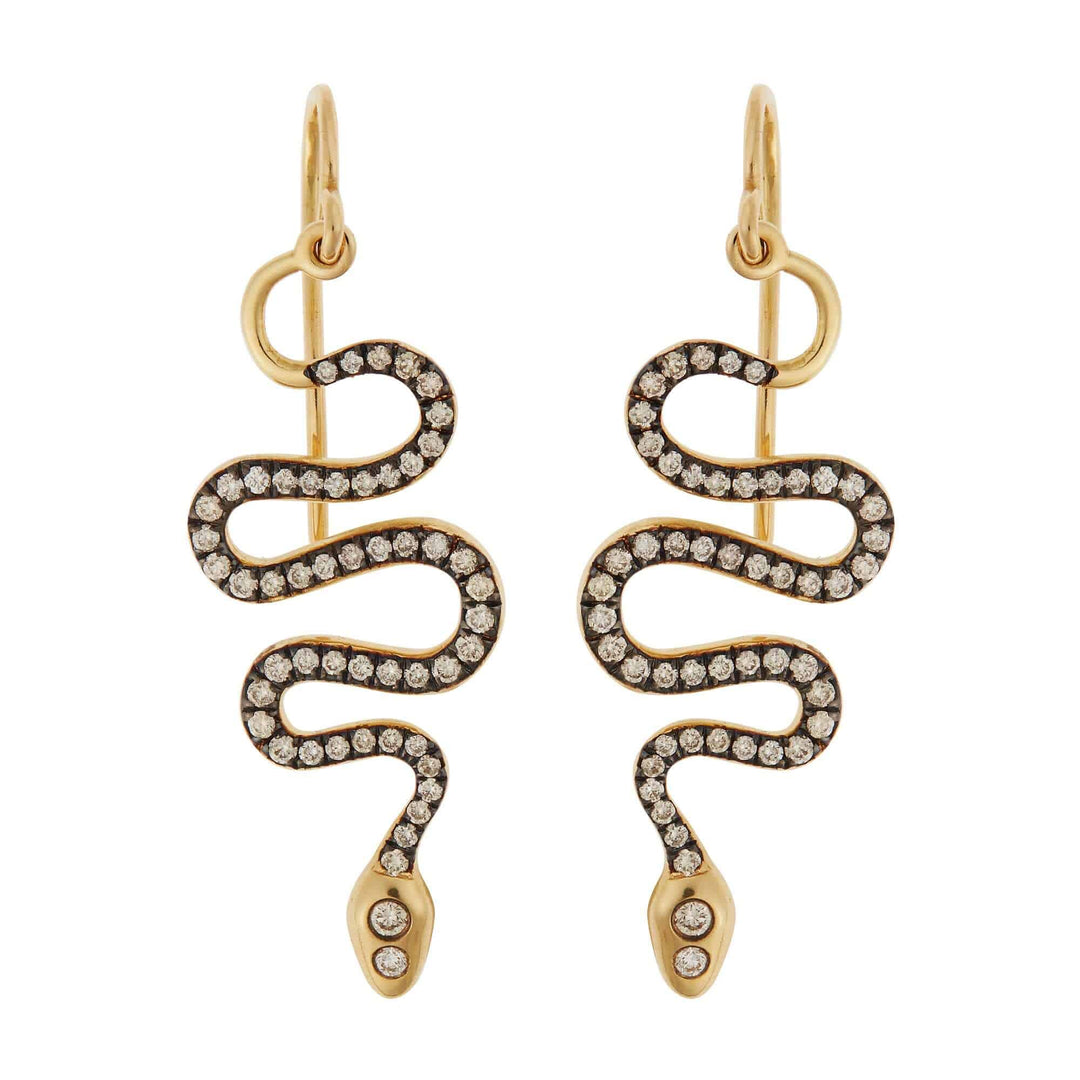 Black Mamba Earrings Y-Oxs-Chd-S - SNAKES - Ileana Makri store