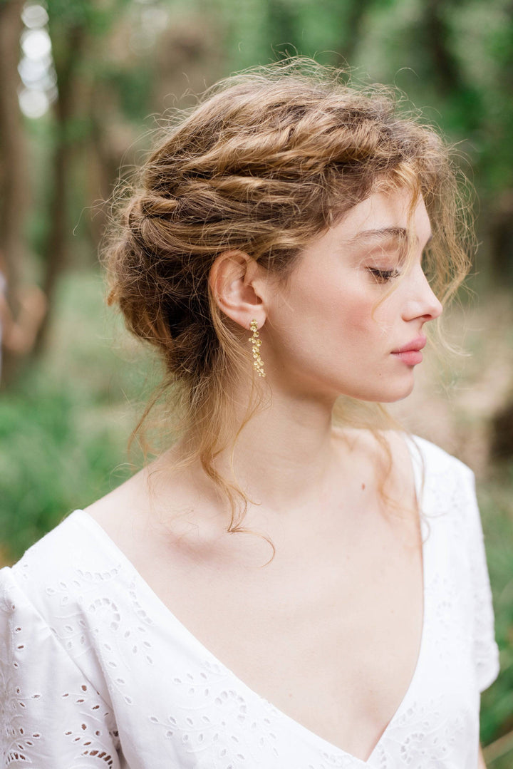 Blooming Long Stud - Joanna Peters - Ileana Makri store