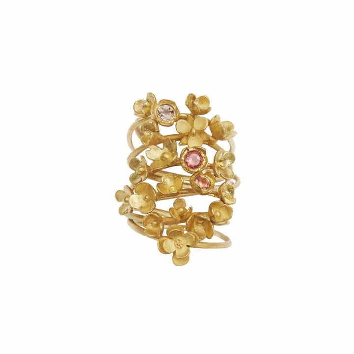 Blooming Tourmaline 4 Flower Ring - Joanna Peters - Ileana Makri store