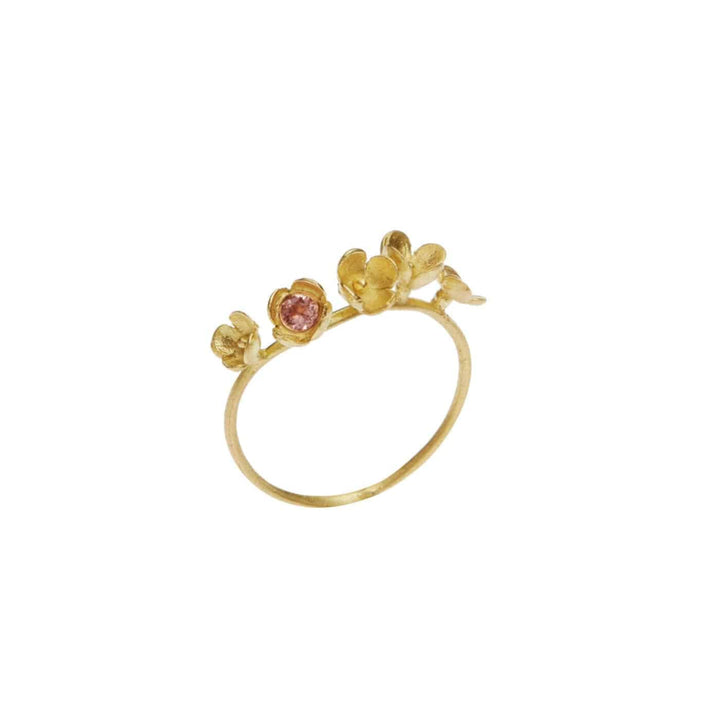 Blooming Tourmaline 5 Flower Ring - Joanna Peters - Ileana Makri store