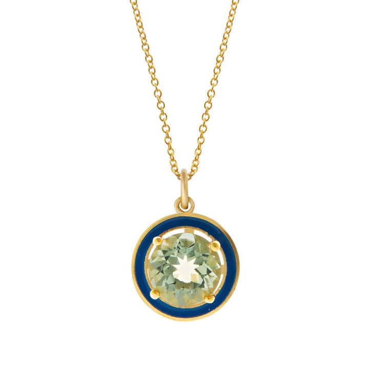 Blue Topaz Enamel - Eye M Neon Rocks - Ileana Makri store