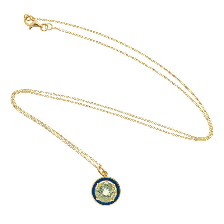 Blue Topaz Enamel - Eye M Neon Rocks - Ileana Makri store