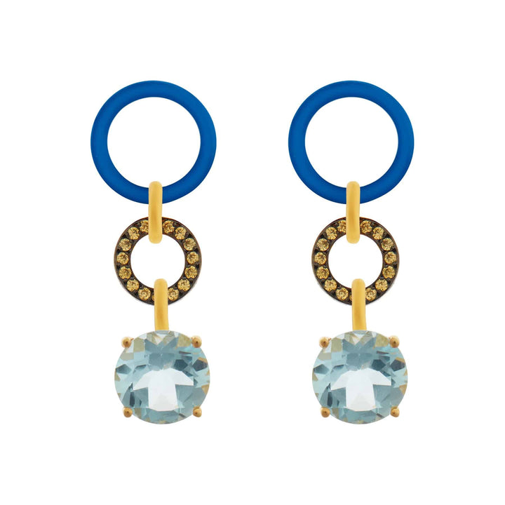 Blue Twist Blue Topaz - Eye M Neon Rocks - Ileana Makri store