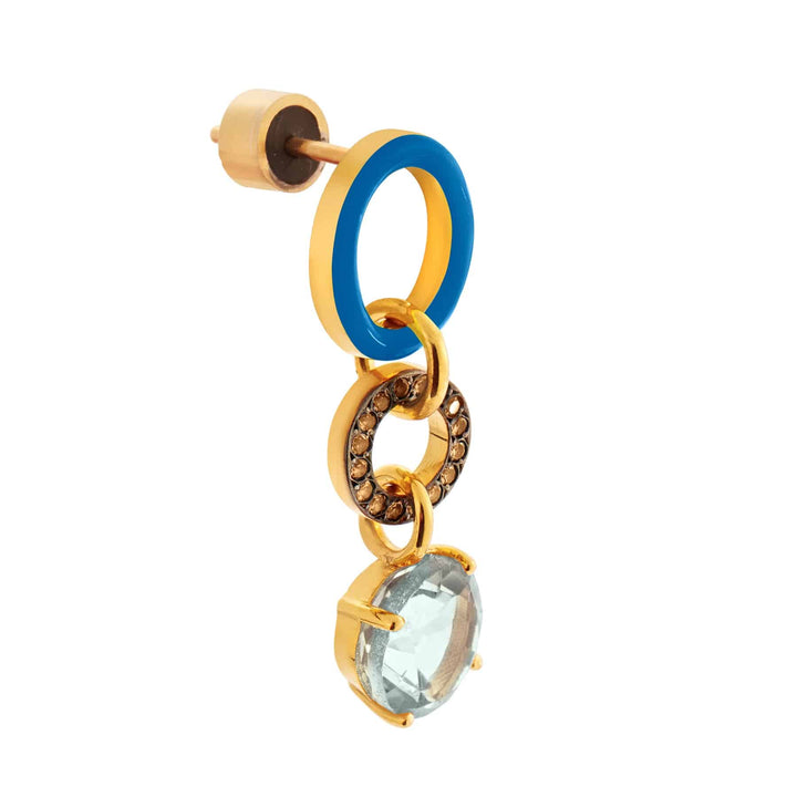 Blue Twist Blue Topaz - Eye M Neon Rocks - Ileana Makri store