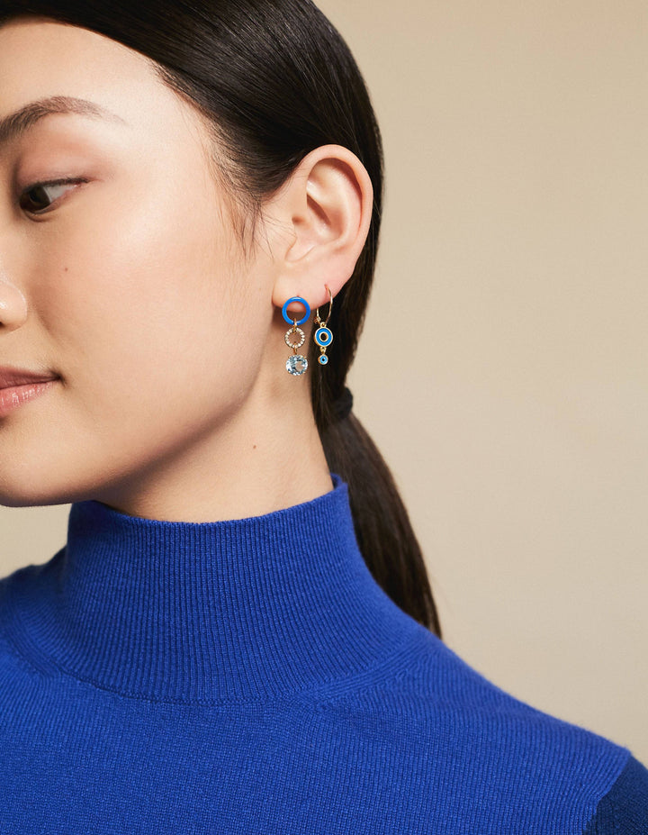 Blue Twist Blue Topaz - Eye M Neon Rocks - Ileana Makri store