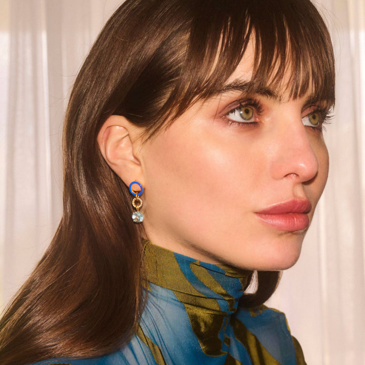 Blue Twist Blue Topaz - Eye M Neon Rocks - Ileana Makri store