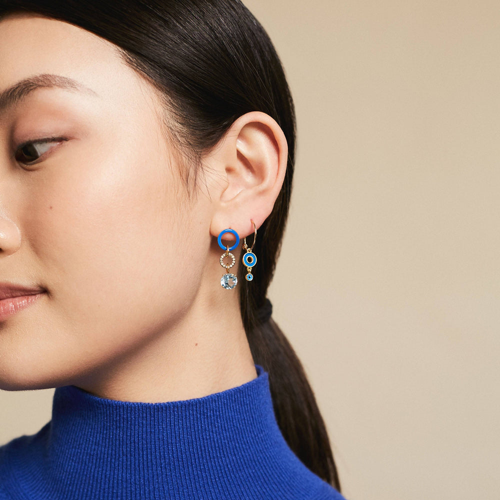 Blue Twist Blue Topaz - Eye M Neon Rocks - Ileana Makri store