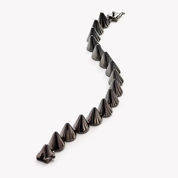 Large Gunmetal Cone Bracelet - Eddie Borgo - Ileana Makri store