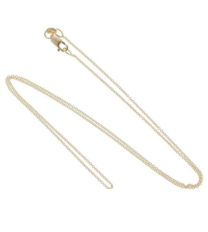 18k yellow gold fine cable chain | Ileana Makri