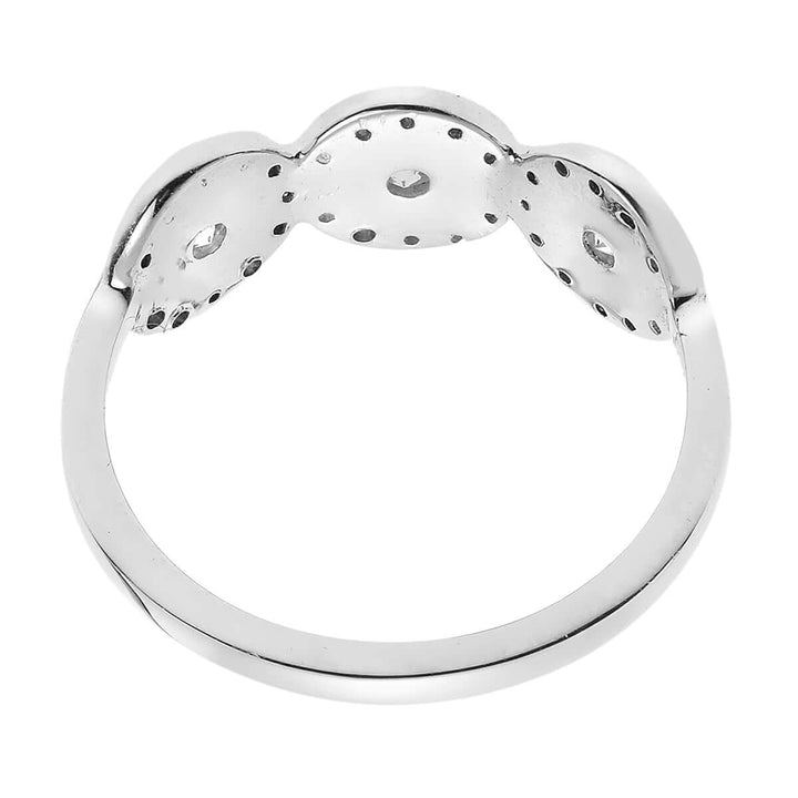 Triple Solitaire Ring W-D - Classic - Ileana Makri store