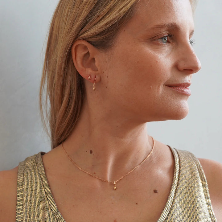 18k Rose Gold Sea Kale Seed Pendant, Charms & Pendants, Ileana Makri