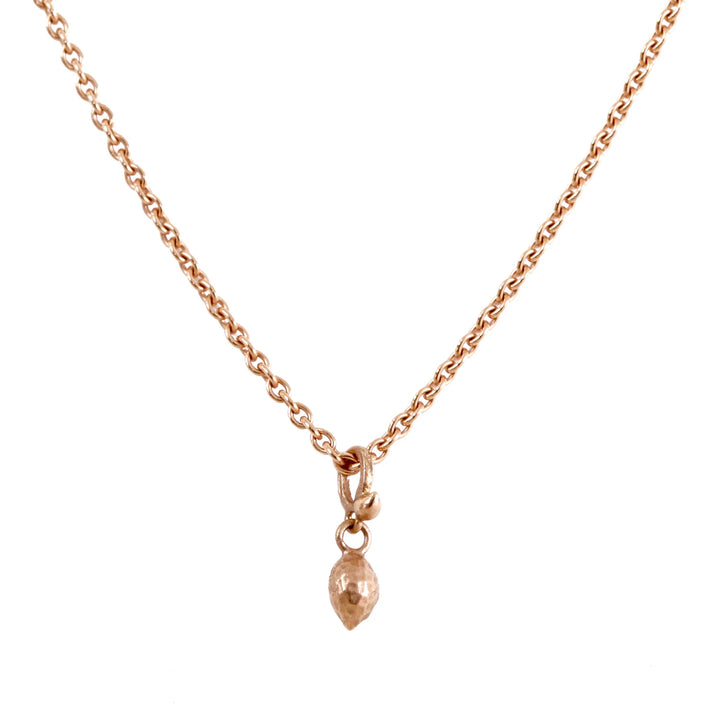 18k Rose Gold Sea Kale Seed Pendant, Charms & Pendants, Ileana Makri