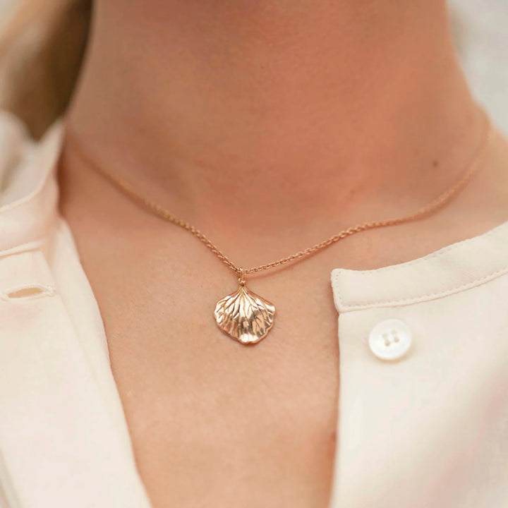 18k Rose Gold Hydrangea Petal Pendant, Charms & Pendants, Ileana Makri