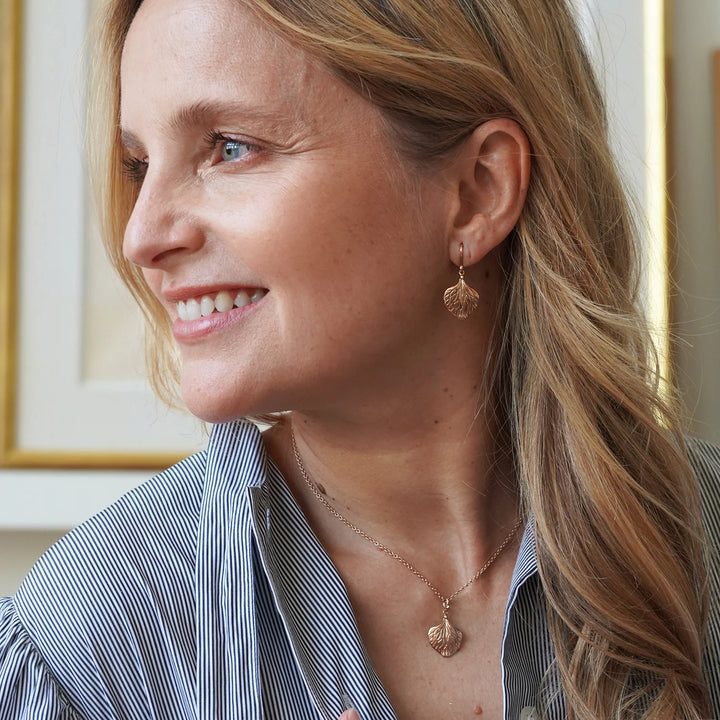 18k Rose Gold Hydrangea Petal Pendant, Charms & Pendants, Ileana Makri