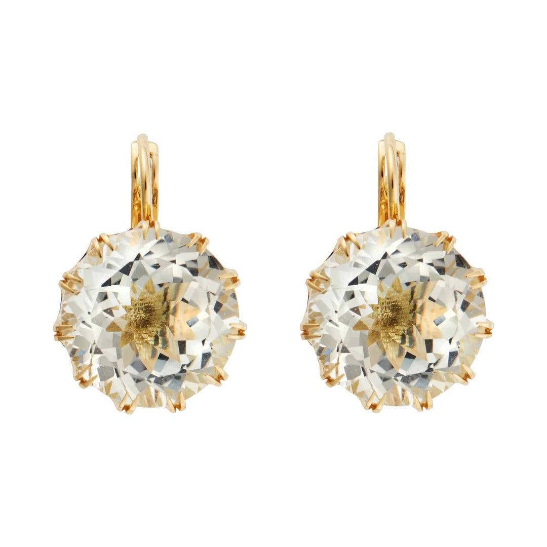 Medium Crown White Topaz, Earrings, Ileana Makri
