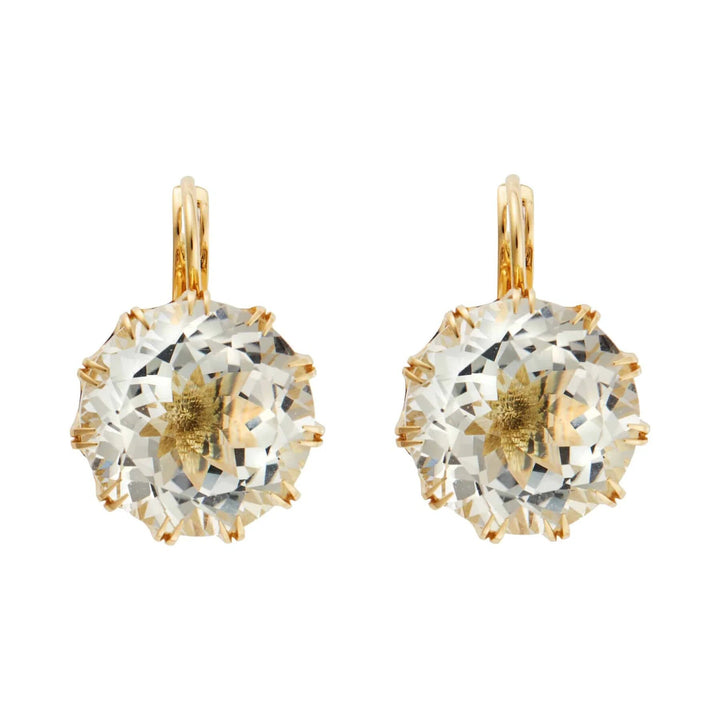 Medium Crown White Topaz, Earrings, Ileana Makri