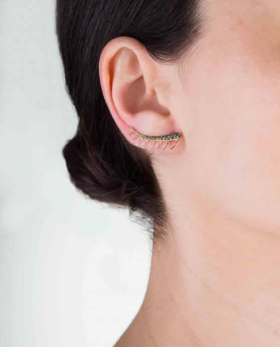 Eyelash Ear Cuff Oxs-Ts - Crying Eyes - Ileana Makri store