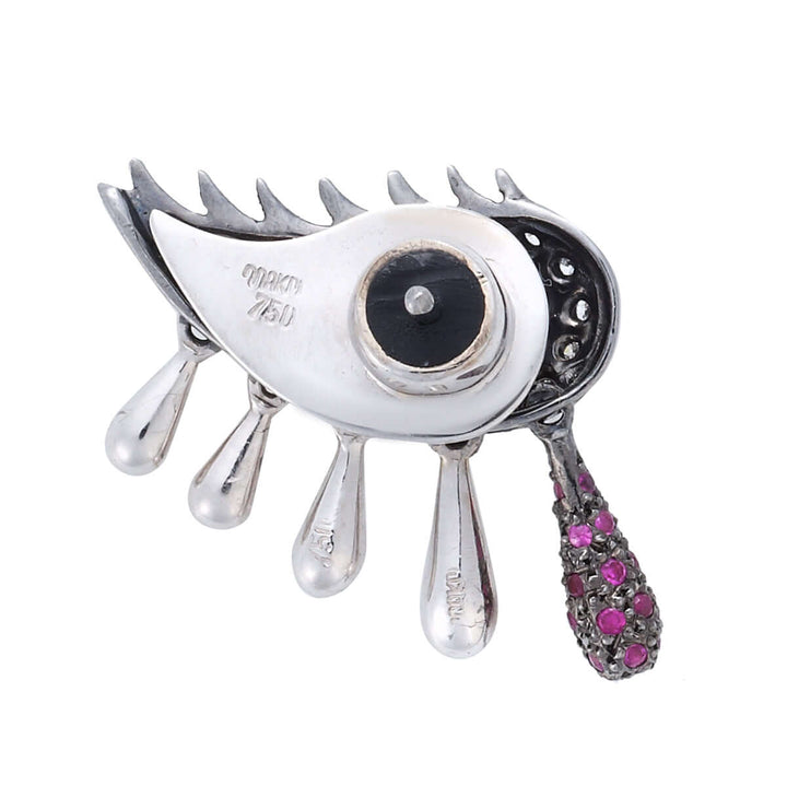 Crying Eye Earring W-D-Ru-Bs-Bd - Crying Eyes - Ileana Makri store