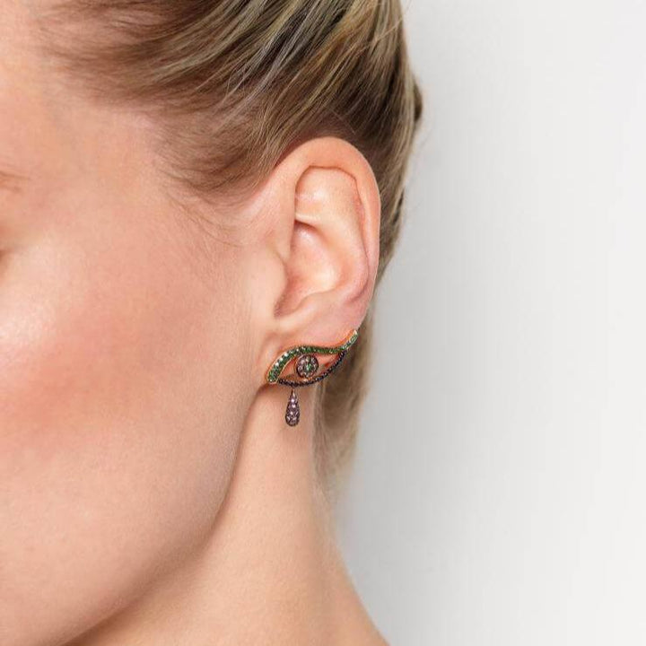 Feelings Earring P-Chd-Bd-Ts-Bs - Crying Eyes - Ileana Makri store