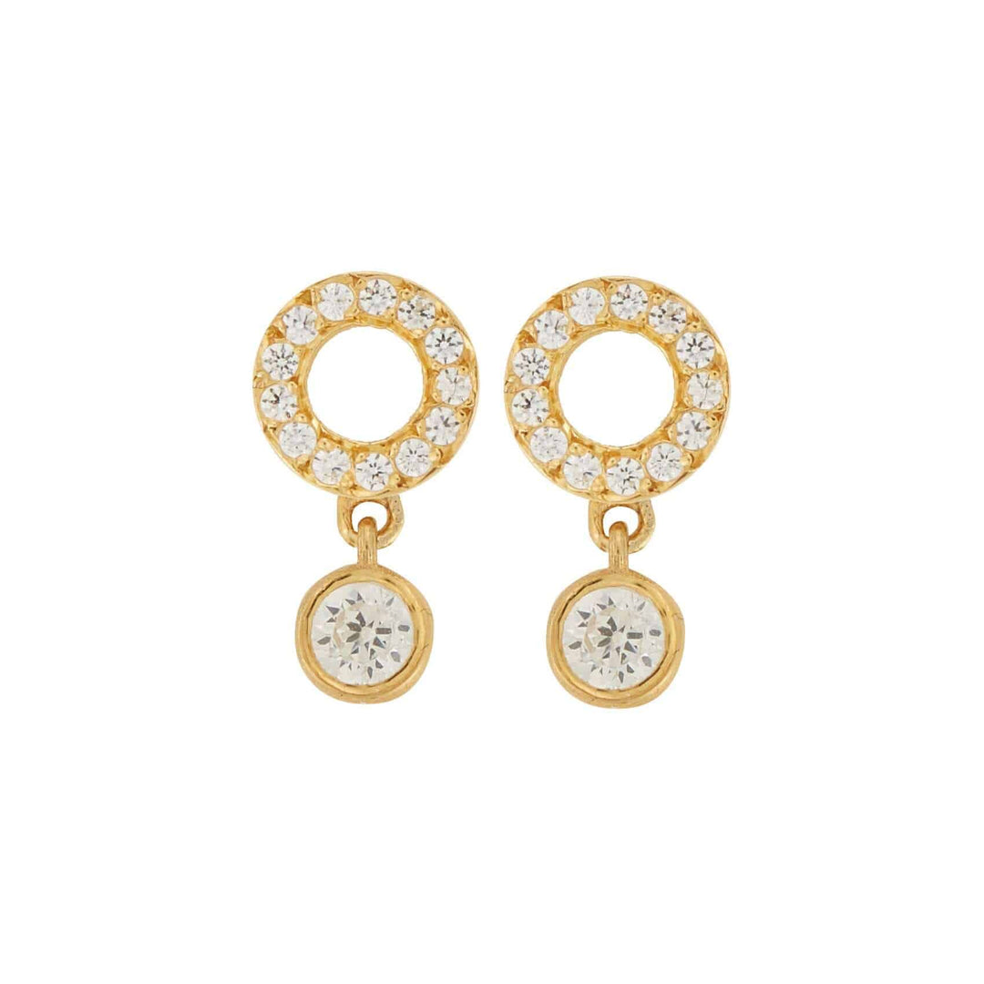 Crystal Drop Studs - Eye M Core - Ileana Makri store