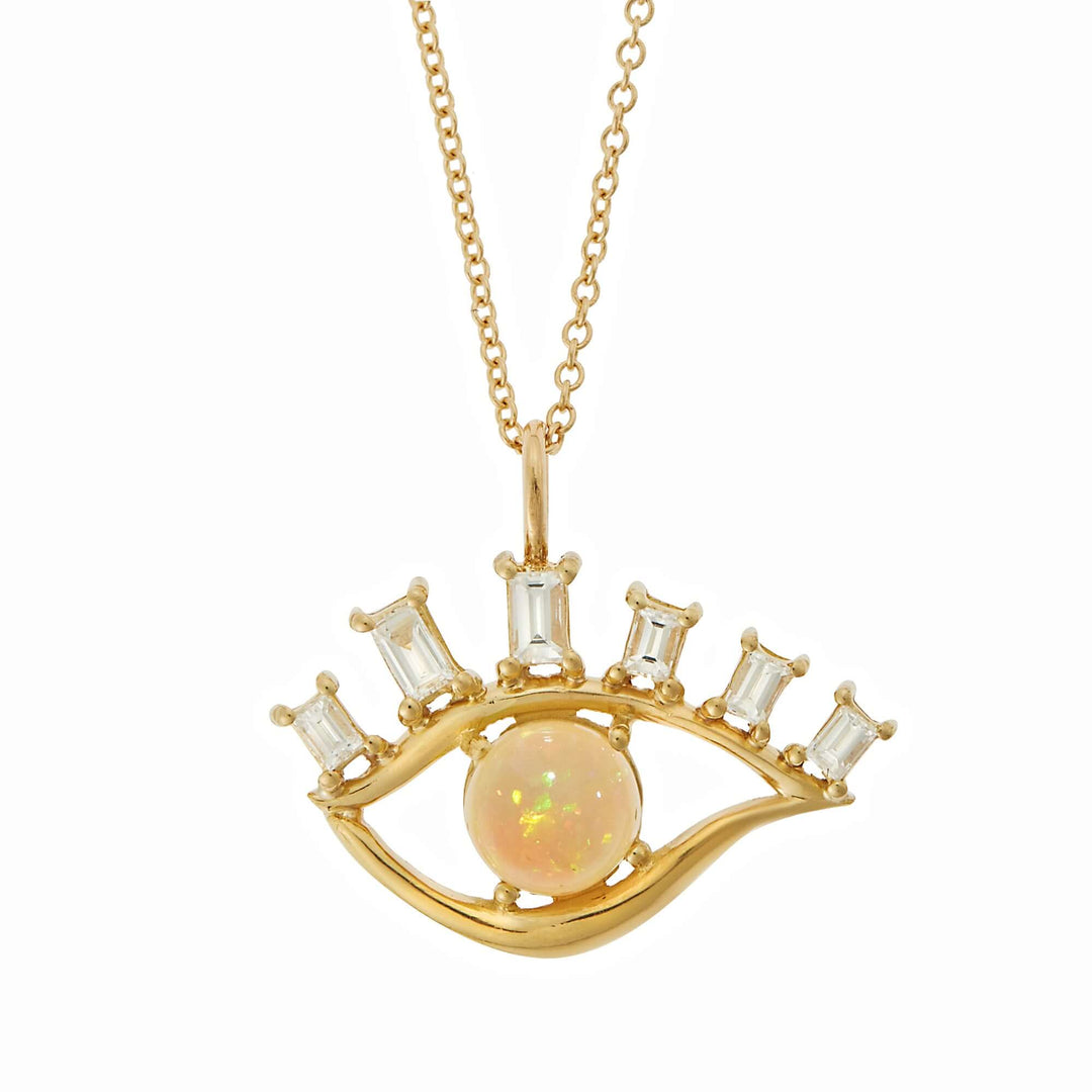 Diamond Lash Eye Pendant - The Edit - Ileana Makri store