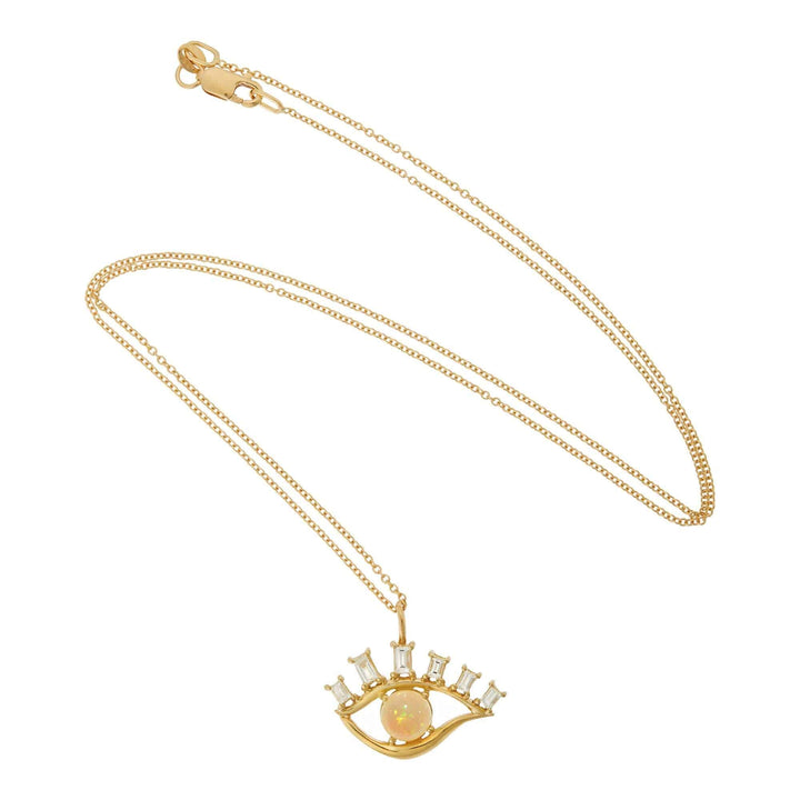 Diamond Lash Eye Pendant - The Edit - Ileana Makri store