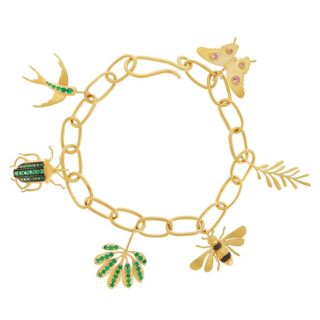 Fly Charm Bracelet - Eye M Jungle - Ileana Makri store