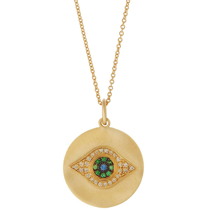 Golden Eye Pendant Y - EYE LOVE - Ileana Makri store