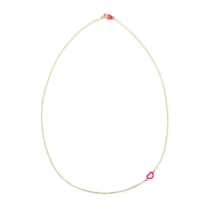 Pink Glitter Heart Necklace - Jordan Askill - Ileana Makri store
