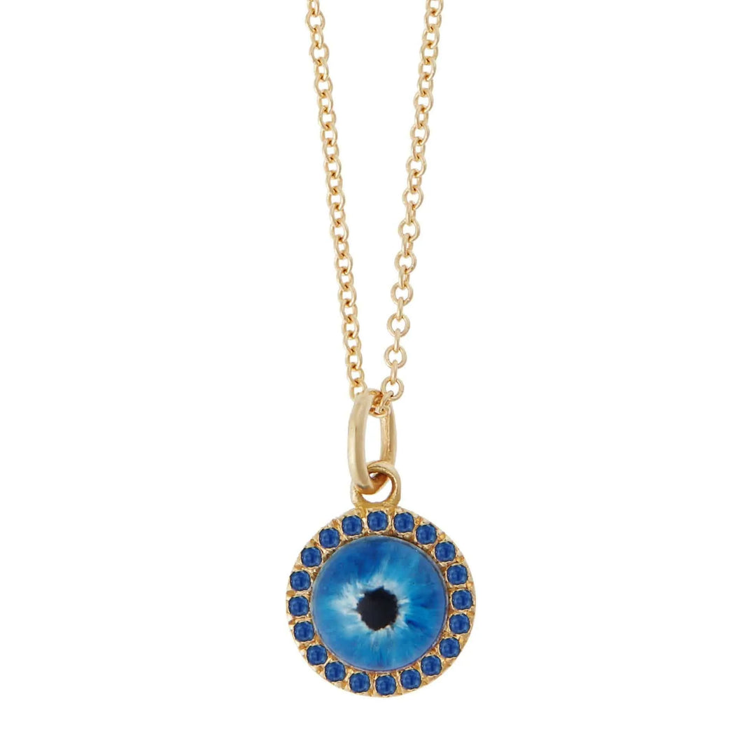 Little Deep Blue Evil Eye Y-BS-QTZ - Ileana Makri - Ileana Makri store