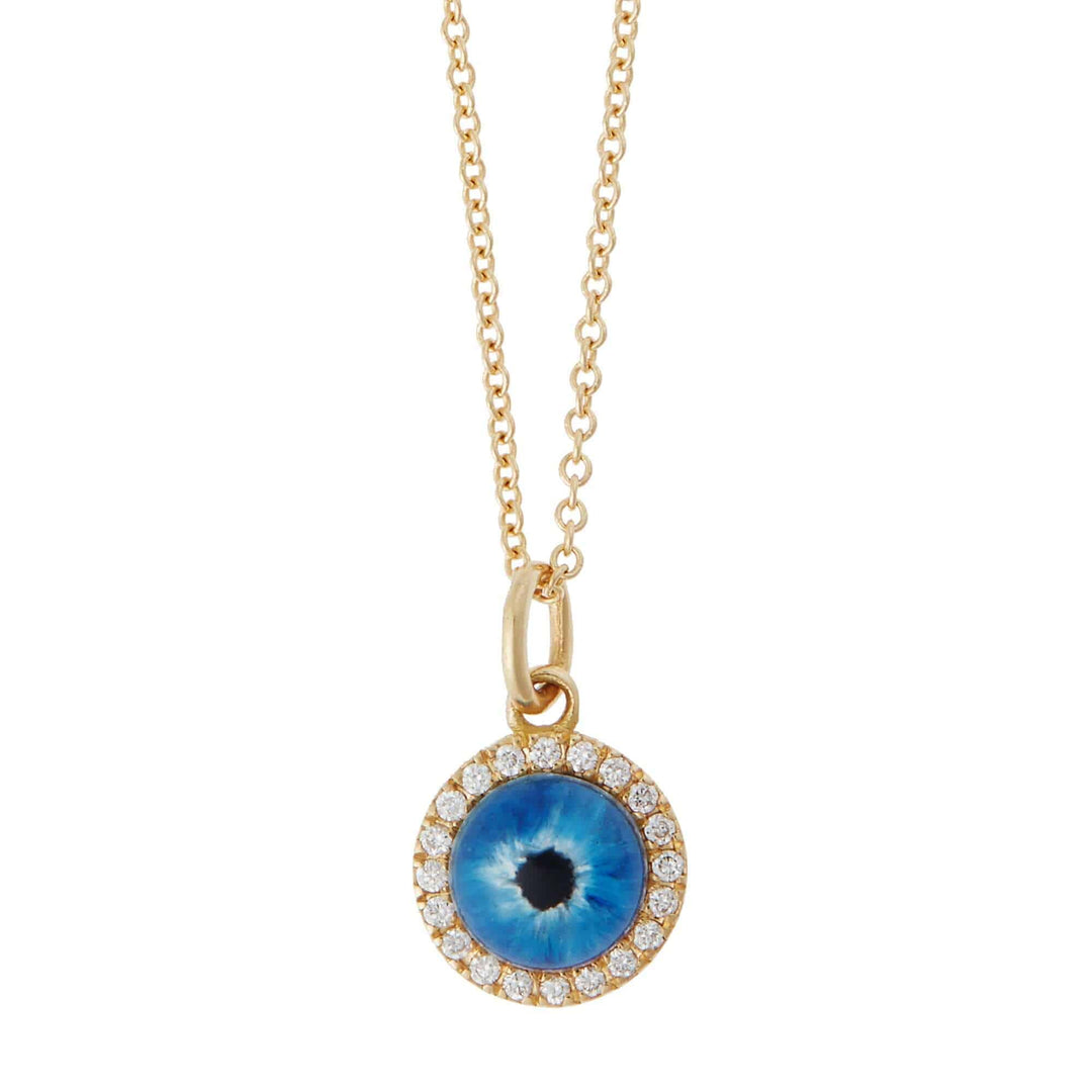 Little Deep Blue Evil Eye Y-D-QUARTZ - EVIL EYE - Ileana Makri store