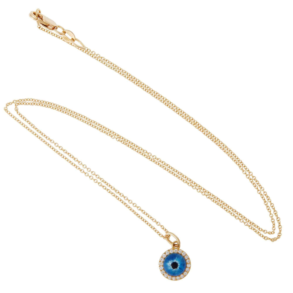 Little Deep Blue Evil Eye Y-D-QUARTZ - EVIL EYE - Ileana Makri store