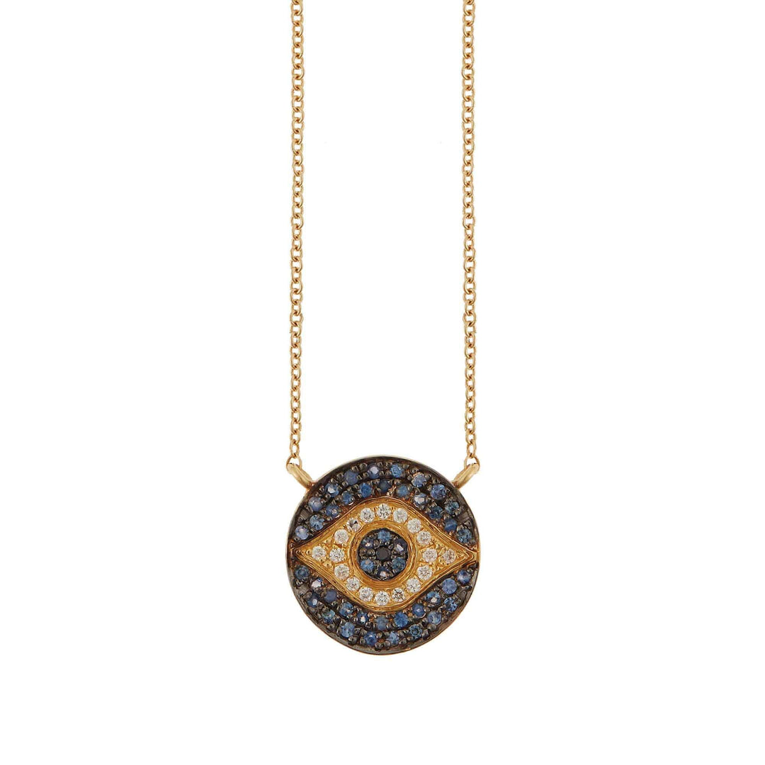 Mini Dawn Necklace Y-OXS-BS-D-BD - EVIL EYE - Ileana Makri store