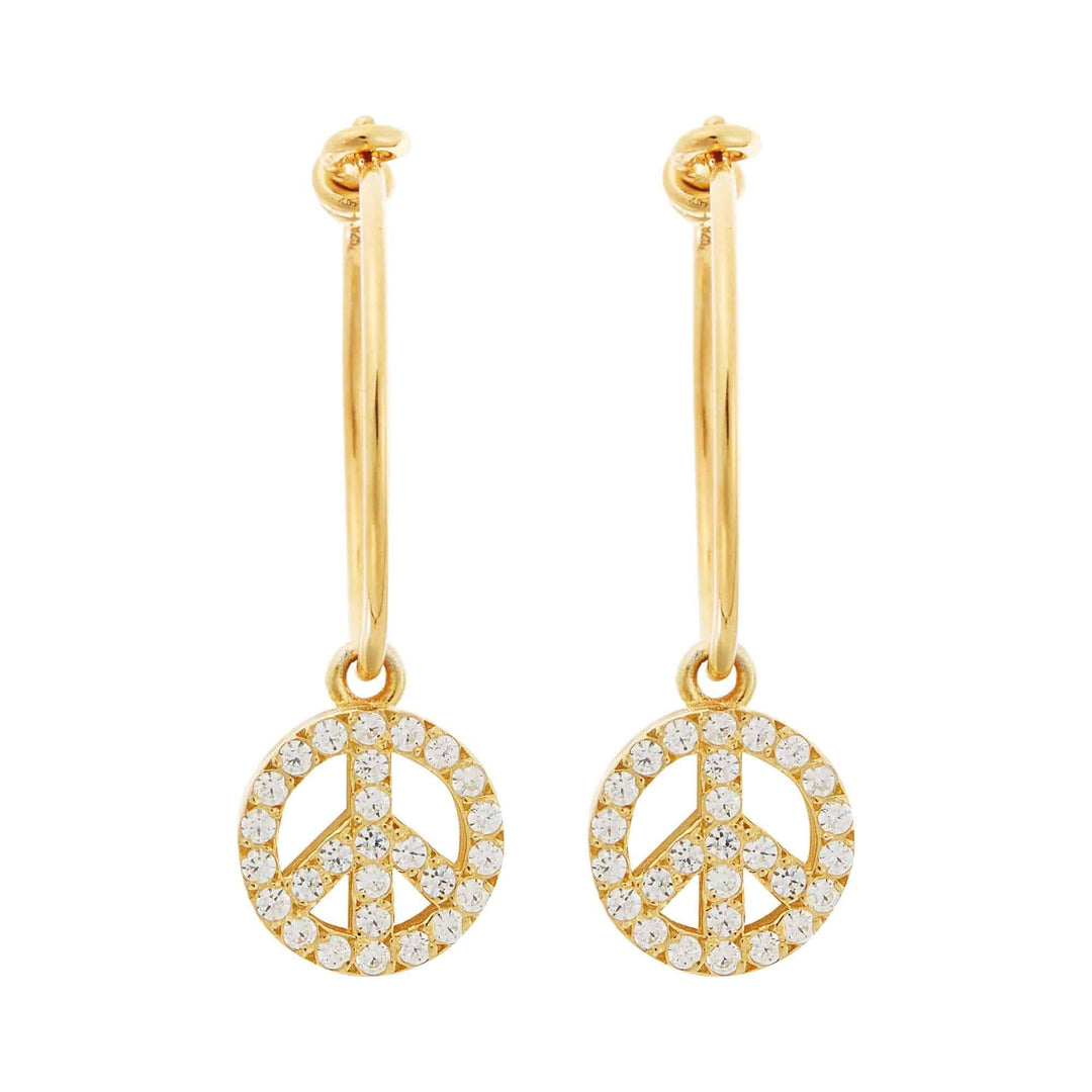 Peace Hoops - Eye M Hearts - Ileana Makri store